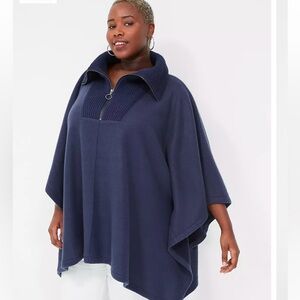 Lane Bryant sweater poncho